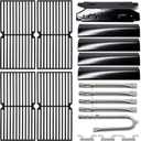 Grill Parts for Brinkmann 810-3660-S, Replacement for Brinkmann 810-3660-S Grates, for Brinkmann Grill 810-3660-S Heat Plate, for Brinkmann 810-3660-S Carry Over Tube, for Brinkmann Burner 810-3660-S