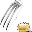 Superhero Claws, Wolverine Claws with Plastic Handles for Adults, Wolf Claws for Halloween Cosplay Props, Set of 2, One Pair Silver