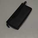 Oak Leathers Smooth Nappa Leather Wallet for Women - RFID Womens Wallet Clutch with 8 Credit Card Holder, Coin Pocket (Black1)