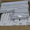 Shoe Rack, 7 Tier Shoe Storage Cabinet with Door 28 Pair Plastic Shoe Shelves Organizer for Closet, Entryway, Hallway, Bedroom, White