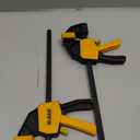 6" Mini Bar Clamps for Woodworking, 2-Piece One-Handed F Clamp/Spreader, 75LBS Load Limit Wood Clamp, Quick Release Grip Clamps for Table Wood Working, Light-duty Tools