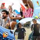 2 x Karenhi 60 Pcs Soccer Buttons Pins Bulk Mini Round Soccer Badge Costume Accessories for Backpack Hat Bag Sports Themed Party Favors Birthday Rewards Gifts