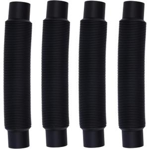 4pcs Rain Barrel Hose Connector, 1.25" D Stretchable Downspout Diverter Adapter 2 Rain Water Barrels Linking Kit for Outdoor Garden Home Use Storage More Rainwater