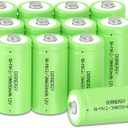 Rechargeable 2/3AA Batteries 12 Pack, NIMH 2/3 AA Rechargeable Battery, 650mAh 2/3AA Rechargeable Battery for Solar Lights (30 * 15mm, 2/3AA Size, NOT AA or AAA Size)