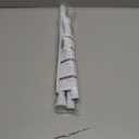 White Tension Curtain Rod for Windows 28 to 48 inch, Adjustable Expandable Pressure Spring Curtain Rod No Drilling, 7/8" Curtain Rod for Bedroom Doorway Closet Door