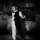 Pigmiss Kids Art The Clown Terrifying Costume Horror Mask Killer Scary Halloween Masquerade Party Cosplay Outfits (110cm, Black)