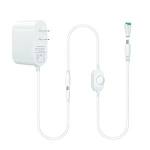 GXILEE 24V Led Power Supply with Dimmer Switch, UL Listed AC 100-240V to DC 24V Power Supply Adapter 1000mA with 5ft DC 5.5mm x 2.1mm Cable Plug for Single Color 24v COB LED Lights