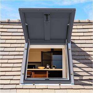 30" X 30" Roof Access Hatch, Galvanized Steel Roof Security Door, Large Commercial Manhole/Cellar Export Lid, Attic Skylights Roof Hatch Vent Access Door, 30x30in