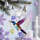 Christmas Ornament, Stained Glass Ornament, Christmas Ornaments for Tree, Hummingbird Hanging Ornaments for Home Decor & Xmas Decorations Holiday Decor, Gift Ideas, Perfect Holiday & Xmas Gifts