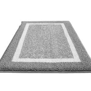 Bsmathom Indoor Door Mat 25x56, Non-Slip Low-Pile Entrance Mat, Absorbent Resist Dirt Entryway Rugs Indoor, Washable Indoor Mats for Front Door Entry, Light Grey 