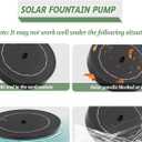 Yiabivo Solar Powered Bird Bath with Fountains for Hummingbirds,Stable Stylish Design with 5-Prong Base Stake Plastic Bird Bath for Outside Lawn Patio Yard Garden