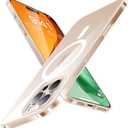 TORRAS Magnetic Slim-Fit for iPhone 16 Pro Max Case 6.9 inch, Ultra-Thin 16 ProMax Phone Case Compatible with MagSafe, Light Anti-Scratch Matte Hard PC Bayer OriginFit, Clear (4-Diamond Clear)