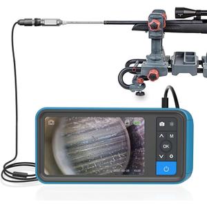 Teslong Rigid Rifle Borescope, 0.2inch Rod Digital Gun Barrel Bore Scope Gun Cleaning Camera-Fits .20 Caliber & Larger Hunting Shooting Firearms, 26inch Long Insertion Tube & 4.5inch 1080P HD Screen