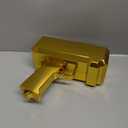 Money Gun Shooter RUVINCE Gold Money Gun for Movies that Look Real, Prop Gun Make it Rain, Handheld Cash Gun for Game Movies Party