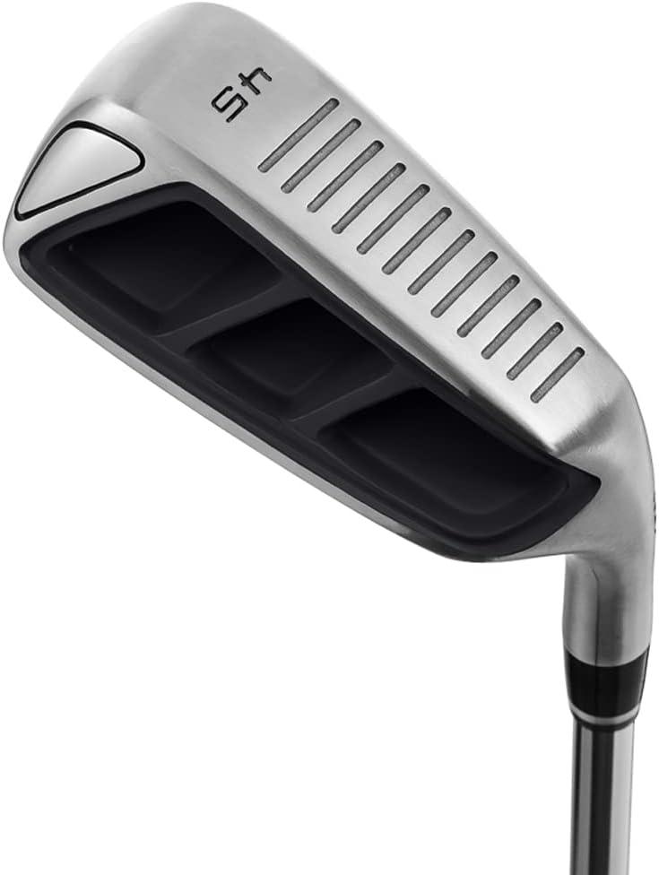 MAZEL Golf Pitching & Chipper Wedge, Right Handed (Right, Stainless Steel (Black Head), S, 45)