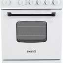 Avanti Gas Range Oven, Compact Freestanding Design, 4 Sealed Burners with Electronic Ignition, 2.1 Cu.Ft. Capacity Features Framed Glass Door Storage Drawer Broiler and Accessories, 20-Inch, White