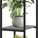 yeavs 3-Tier Plant Stand Indoor, 45" Tall Modern Plant Shelf Corner Flower Pot Holder Organizer for Living Room Balcony Garden, Oak Grey