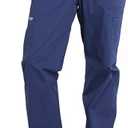 Cherokee Men's Scrub Pant Tapered Leg Fly Front Cargo Pant with 4 Pockets WW190m Size Extra Large, Blue