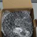 Youngever Black Plastic Apothecary Jars, Qtip Holder, Cotton Swab Holder, Bathroom Vanity Organizer for Cotton Balls, Cotton Pads, Qtips (3 Sets)