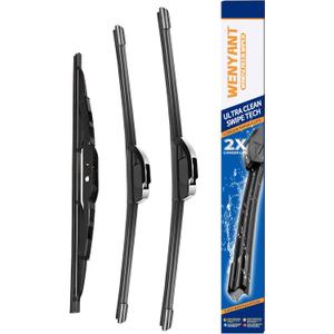 Wenyant 24"/16"/12" Windshield Wipers Compatible with Saturn Vue 20082010 Chevrolet Captiva Sport 20122015 Front and Rear Wiper Blades for My Car Original Equipment Automotive Replacement (Set of 3)