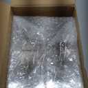 Pajean 4 Pack Acrylic Pen Pencil Holder - 4 Compartments Clear Pencil Pen Holder Organizer - Makeup Brush Holder Acrylic Pencil Organizer Cup for Office Home Supplies Desk Accessories