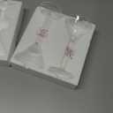 2 Pack Pink Bow Martini Glasses 9 oz Bow Coquette Cocktail Glass Hand Blown Wine Champagne Cup Girly Glassware Gift for Wedding Birthday Bridal Bar Party