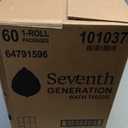 Seventh Generation White Toilet Paper 2-ply 100% Recycled Paper, 500 sheets, Pack of 60