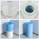 Cows Pink Plaids Spandex Round Cylinder Pillars Covers for Barn Farm Birthday Party Decorations Pedestal Stand Tablecloth Cover Kids Baby Shower Parties Props(Fit for D14''xH30'' Tables)