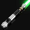 PKSTVB Upgrade App Control OBW Dueling Lightsaber, Smooth Swing 16 Sound Effects 3 Light Effects, 16 Colors and Infinite Change Metal Light Saber for Adults (RGB-OBW), 92cm Length