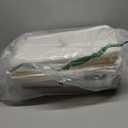 Kmiectse Clear Storage Bin with Lid 3 Pack Stackable & Sturdy Plastic Multifunctional Folding Storage Bins for Bedroom, Living Room, Study, Room, 23 QT Folding Box with Magnetic Door (White)