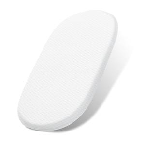 Lisara Baby Bassinet Mattress, 15" x 30" Dual Sided Gel Memory Foam Mattress with Waterproof, Removable and Breathable Ice Silk Cover, Fit for Moses Basket