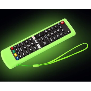 Universal Replacement Remote No Setup Fit LG TV with Green Soft Protective Silicone Cover & Mount Holder Compatible with LG All Smart LCD LED HDTV UHD OLED 3D 4K TVs