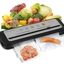 MEGAWISE 2025 Powerful Vacuum Sealer Machine | Compact Design | One-Touch Automatic | Seal in 10-20 Seconds | Dry, Moist, Wet, and Cold Modes | With 10 Vacuum Bags & Built-in Cutter (Grey)