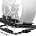 Light Trailer Tire Leveler with Ratchet Wrench, RV Camper Leveling System Fits Most 13", 14" and 15" Trailer Wheels, Easy Leveling Without Blocks or Ramps