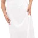 City Chic Women's Plus Size Cocktail Dress - Forbidden Love Maxi, 18 Ivory