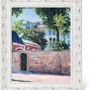 Ornate Frame for 16x24 Canvas Art Prints Oil Paintings, 3” Wide DIY Wood Canvas Frame for Landscape Portrait Fine Art, No Backboard & Cover, White Open Back Picture Frame for Home Office Decor