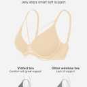 3 x Womens Comfortable Wireless T Shirt Bra No Underwire Seamless Full Coverage Bralettes Push Up Supportive Bras for Women (XXL)