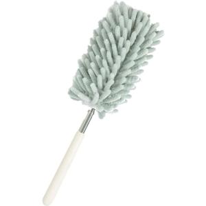 5 Pcs Telescopic Duster, Effortless Dusting, Flexible Design, Comfortable Grip, Stainless Steel Material, SpaceSaving, with Detachable Head, for HardtoReach Areas