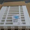 IRIS USA Dog Playpen with Door, 24 4 Panel Pet Exercise Pen  Indoor Outdoor Puppy Play Pen, Portable Plastic Pet Fence for Small Medium Dogs, Foldable 35 x 35 x 24, White