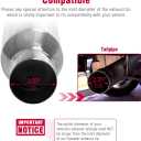 Upower 2 PCS Universal Stainless Steel Exhaust Tip 2.25" Inlet 3.5" Outlet 18" Long Car Truck Weld On Exhaust Tailpipe Tips Slant Cut