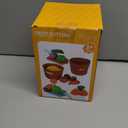 Toddler Toys Play Food Set, Learning Toy Cutting Food with Color Sorting Basket, Pretend Play Kitchen for Toddler 1-3 Preschool Learning Activities Montessori Toys for 1 2 3 Year Old Toddlers Kids