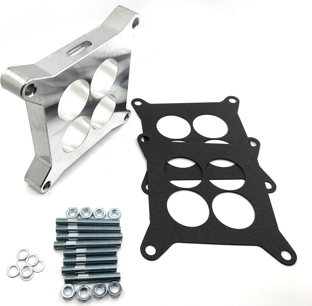 For Edelbrock 1" Ported Carburetor Spacer Adapter board 4BBL Chevy Ford Holley