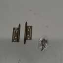 2" x 7/8" Antique Brass Non-Mortise Hinge with Finals | Pack of 2 | Cabinet Door Hinges | Furniture Hardware | NH5-SAB (1)