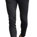 GINGTTO Mens Dress Pants Slim Fit Stretch Chino Pants for Men (36, Black)