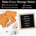 C CRYSTAL LEMON Black Felt Letter Board 10x10in  Includes 336 Letters, Symbols & Emojis  Changeable Word for Home, Office, Baby Showers & Events