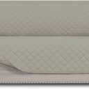 Easy-Going Reversible Couch Cover for 3 Cushion Couch Sofa Cover for Dogs Water Resistant Furniture Protector Cover with Foam Sticks Elastic Straps for Pet Cat (Sofa, Beige/Beige)