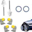Pool Cleaner Drive Shaft & Scrubbing Brush Kit for Zodiac MX6 MX8 MX6 Elite MX8 Elite, Replacement Parts Set Includes Engine Wheel Bearing & Cyclonic Brushes