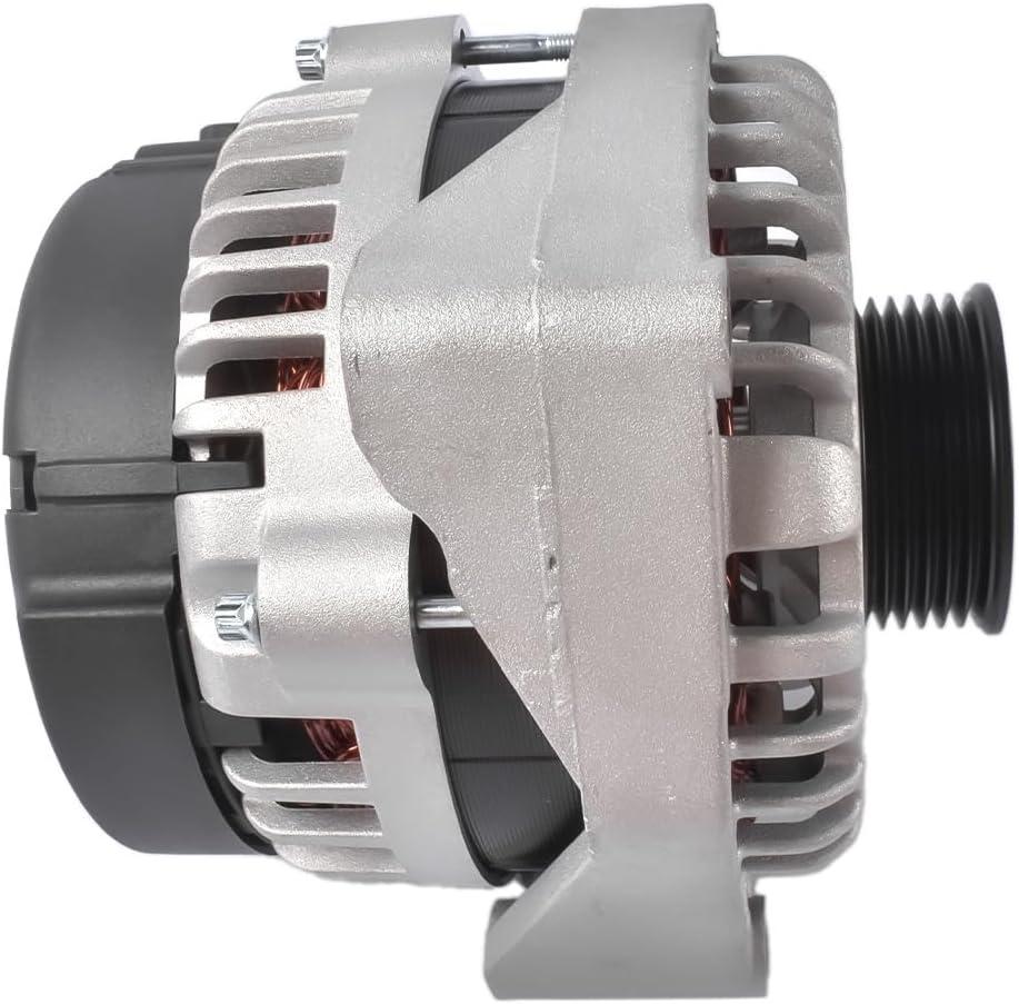 Alternator High Out Put 200Amp Replacement for Chevrolet Avalanche Silverado Suburban Tahoe, GMC Sierra Yukon, Cadillac Escalade, Hummer H2 2007-2014# 15093928 15857608,15905871,25877026 412554C