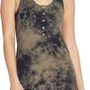 Three Dots Women's Henley Tank Top, XL 