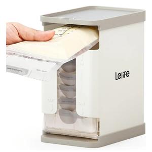 Breastmilk Freezer Organizer | Breastmilk Storage Container Storing System for Freezing Breastmilk | Use with Standard Milk Bags (White)